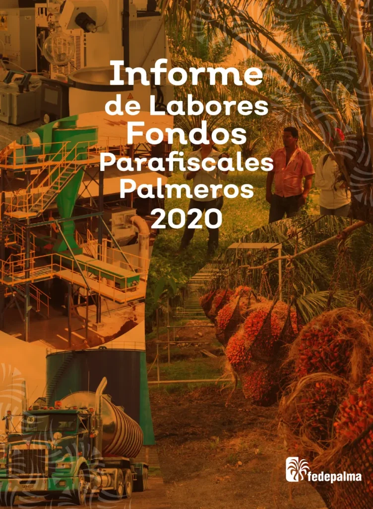 Portada del 'Informe de Labores Fondos Parafiscales Palmeros 2020'