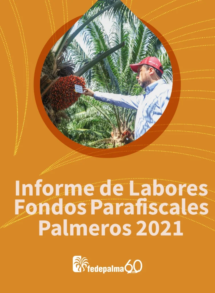 Portada del 'Informe de Labores Fondos Parafiscales Palmeros 2021'