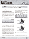 Página del Balance Económico con el título 'Balance económico del sector palmero colombiano en el primer trimestre de 2008'