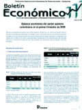 Boletín Económico de Fedepalma con el título 'Balance económico del sector palmero colombiano en el primer trimestre de 2009'