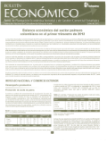 Portada del Boletín Económico de Fedepalma con el título 'Balance económico del sector palmero colombiano en el primer trimestre de 2012'