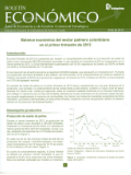 Boletín Económico de Fedepalma con el título 'Balance económico del sector palmero colombiano en el primer trimestre de 2013'