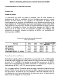 Página de reporte económico con el título 'Balance del sector palmero para el primer semestre de 2004'