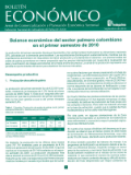 Página del Boletín Económico de Fedepalma con el título 'Balance económico del sector palmero colombiano en el primer semestre de 2010'