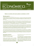 Portada del Boletín Económico con el Balance económico anual del sector palmero colombiano en 2013