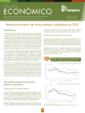 Portada del Boletín Económico sobre el balance económico del sector palmero colombiano en 2016