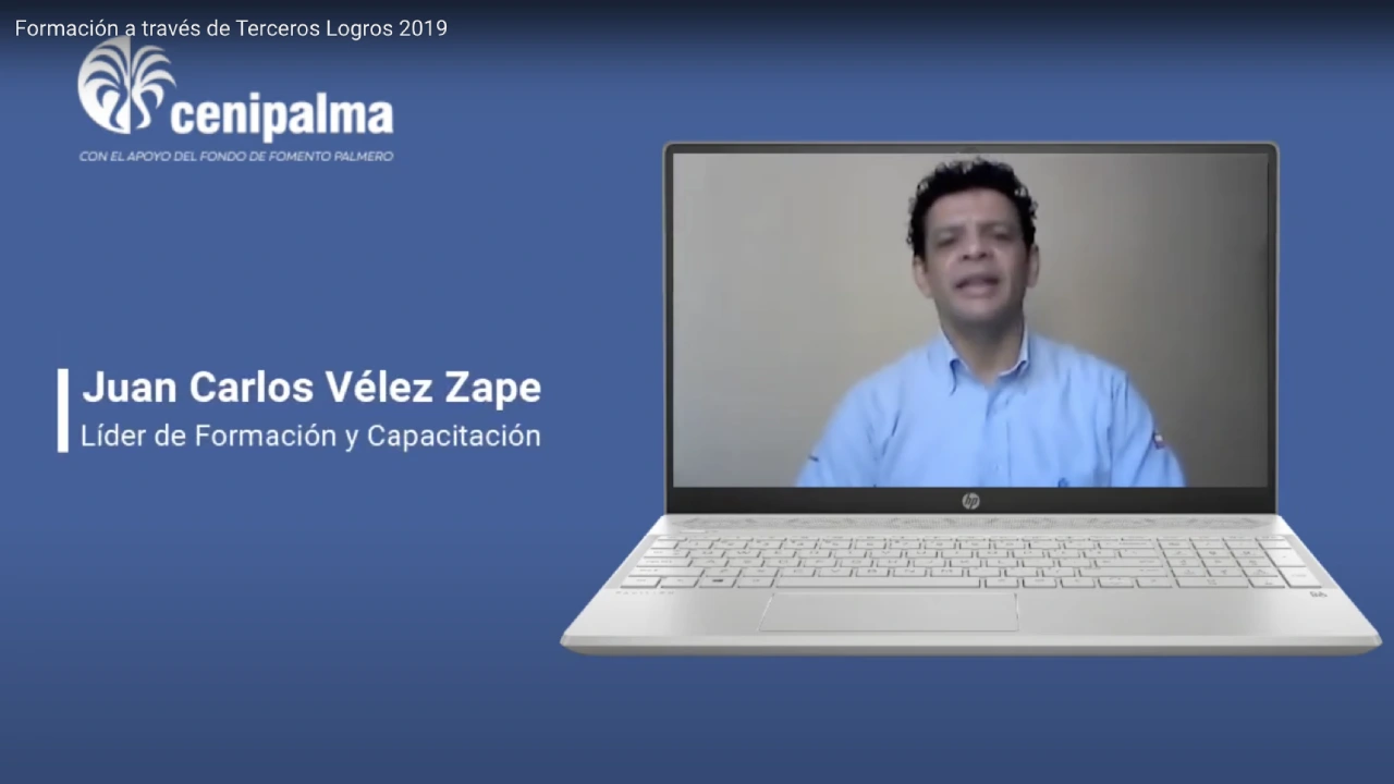 Juan Carlos Vélez Zape, Líder de Formación y Capacitación, en videollamada