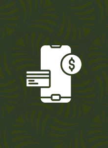 simbolo de pagos, banca o compras móviles.