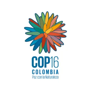 Logo de la COP16 en Colombia