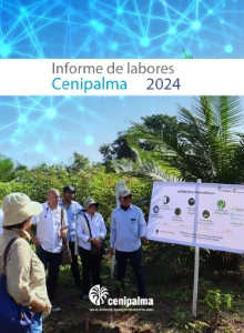 Portada del 'Informe de labores Cenipalma 2024'