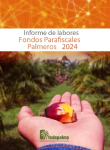 Portada del 'Informe de Labores Fondos Parafiscales Palmeros 2024'