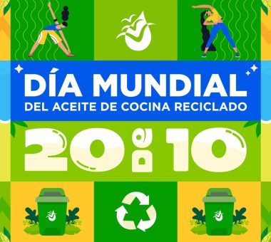 Cartel del Día Mundial del Aceite de Cocina Reciclado